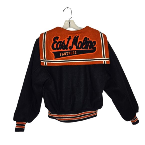 Vintage Jackets & Blazers - Vintage Butwin Varsity Jacket Cropped Women Panthers Wool Women Small
